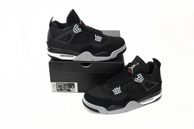 Kicktheory Canvas Jordan Black 4 Air DH7138-006 0727